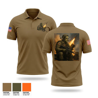 Short Sleeve Performance Polo, A 2-55, Army, Teamtime, Team time, sublimation, custom sports apparel, team uniforms, spirit wear, spiritwear, sports uniforms, custom shirts, team store, custom team store, fundraiser sports, apparel fundraiser