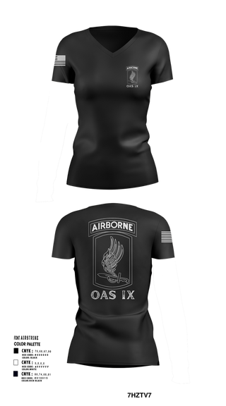 Womens Short Sleeve Vneck Shirt, 173RD ABN, Army, Teamtime, Team time, sublimation, custom sports apparel, team uniforms, spirit wear, spiritwear, sports uniforms, custom shirts, team store, custom team store, fundraiser sports, apparel fundraiser