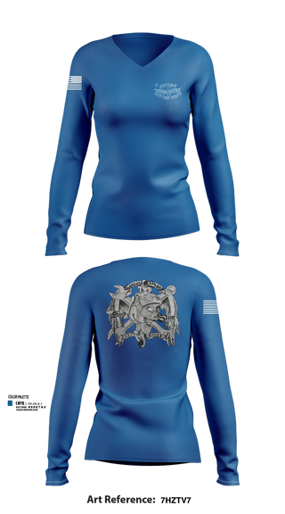 Womens Long Sleeve Vneck Shirt, Vfa 122, , Teamtime, Team time, sublimation, custom sports apparel, team uniforms, spirit wear, spiritwear, sports uniforms, custom shirts, team store, custom team store, fundraiser sports, apparel fundraiser