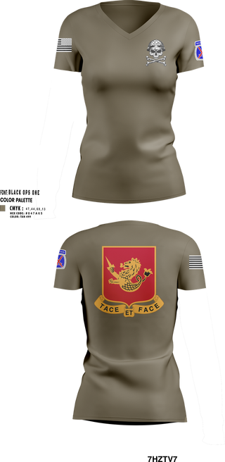 Womens Short Sleeve Vneck Shirt, 10 MTN, Army, Teamtime, Team time, sublimation, custom sports apparel, team uniforms, spirit wear, spiritwear, sports uniforms, custom shirts, team store, custom team store, fundraiser sports, apparel fundraiser