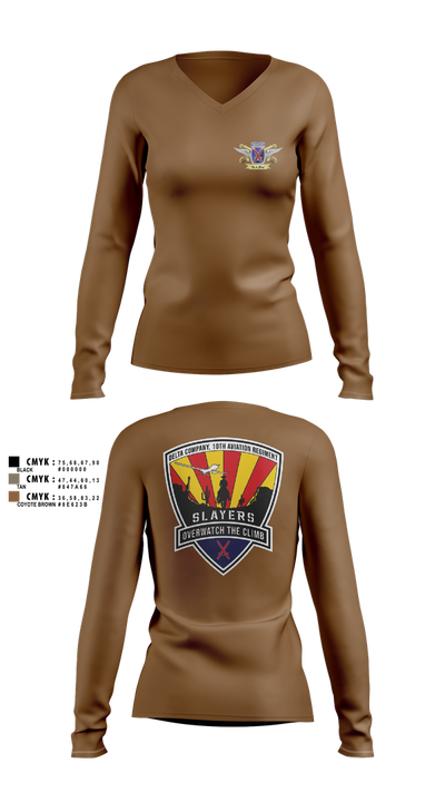 D/10 Slayers Women's Long Sleeve V-neck Shirt - 19