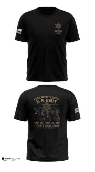 Short Sleeve Performance Shirt, Schenectady County Sheriff K9, Police, Teamtime, Team time, sublimation, custom sports apparel, team uniforms, spirit wear, spiritwear, sports uniforms, custom shirts, team store, custom team store, fundraiser sports, apparel fundraiser