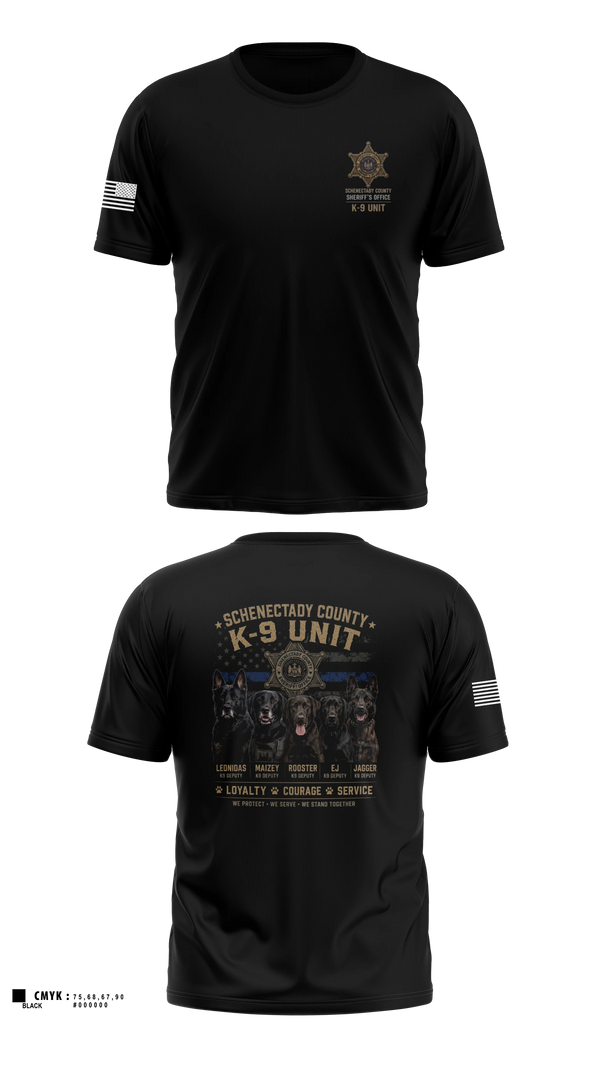 Short Sleeve Performance Shirt, Schenectady County Sheriff K9, Police, Teamtime, Team time, sublimation, custom sports apparel, team uniforms, spirit wear, spiritwear, sports uniforms, custom shirts, team store, custom team store, fundraiser sports, apparel fundraiser