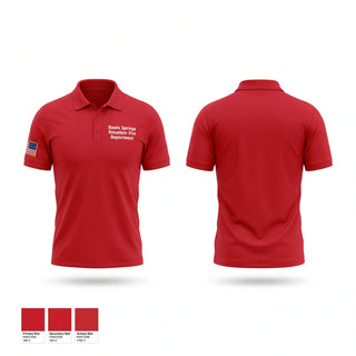 Short Sleeve Performance Polo, Rawls Springs Volunteer Fire Department, Fire Department, Teamtime, Team time, sublimation, custom sports apparel, team uniforms, spirit wear, spiritwear, sports uniforms, custom shirts, team store, custom team store, fundraiser sports, apparel fundraiser