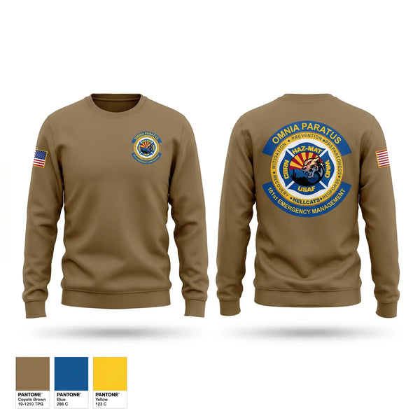 Crew Neck Sweatshirt, 161st CBRN-HazMat-WMD, Air Force, Teamtime, Team time, sublimation, custom sports apparel, team uniforms, spirit wear, spiritwear, sports uniforms, custom shirts, team store, custom team store, fundraiser sports, apparel fundraiser