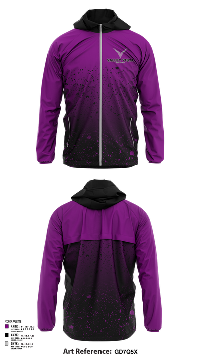 Valley Vista Girls Soccer 40644666 Windbreaker - 101