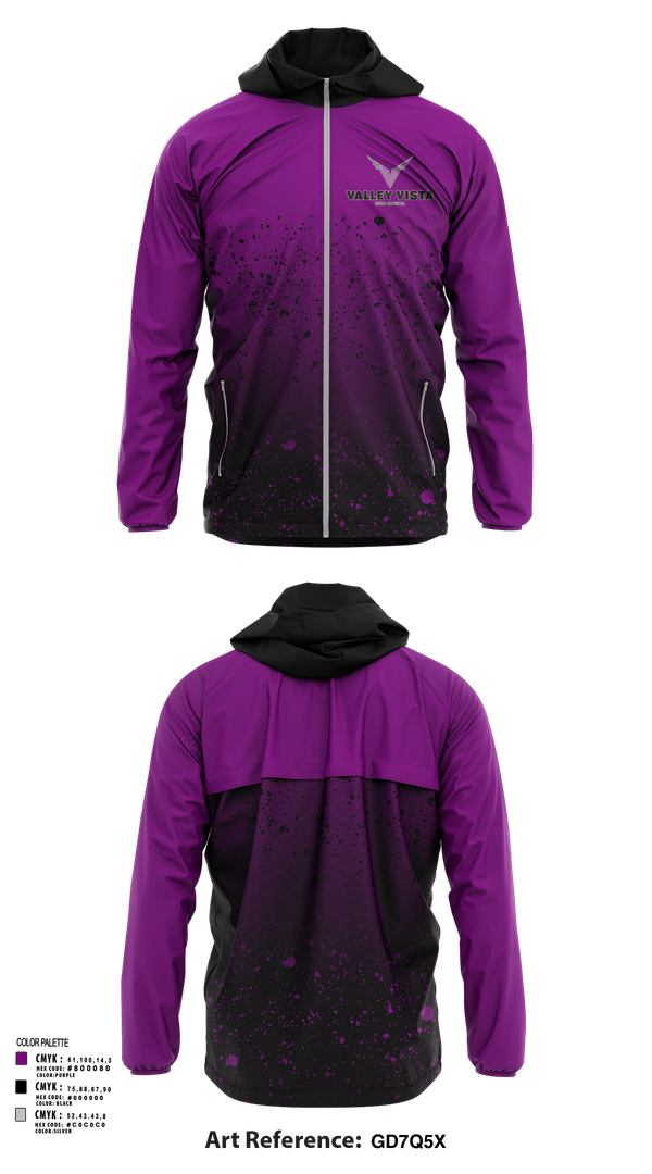 Windbreaker, Valley Vista Girls Soccer, Women's Soccer, Teamtime, Team time, sublimation, custom sports apparel, team uniforms, spirit wear, spiritwear, sports uniforms, custom shirts, team store, custom team store, fundraiser sports, apparel fundraiser