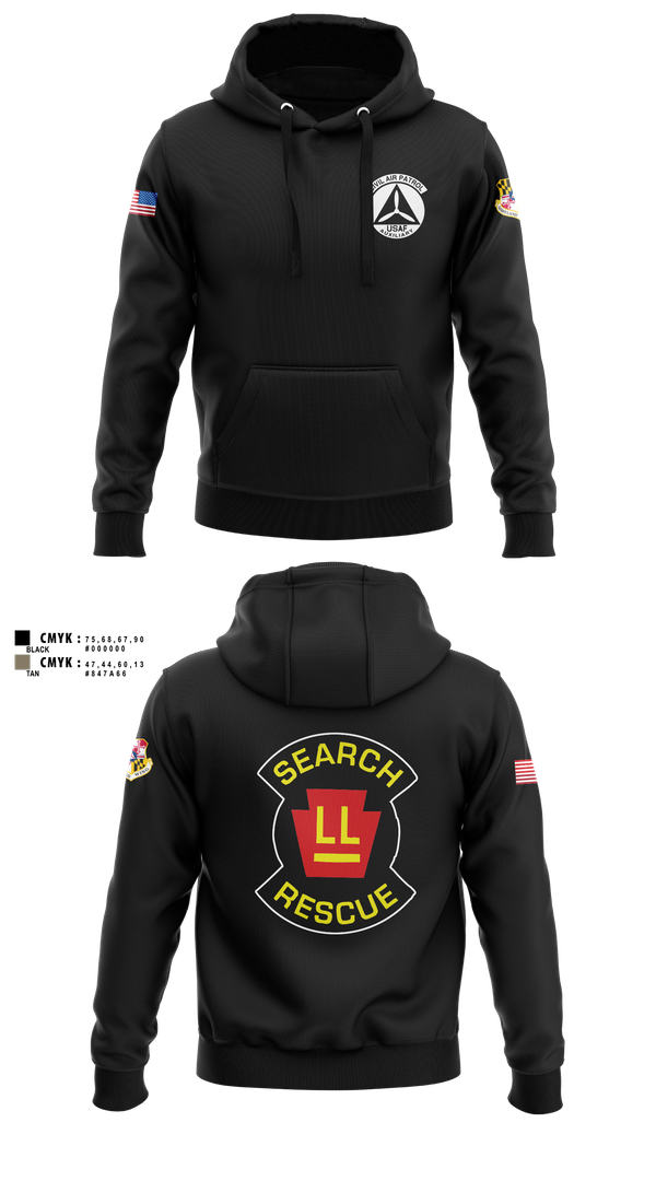 Hoodie, Wicomico Composite Squadron, Air Force, Teamtime, Team time, sublimation, custom sports apparel, team uniforms, spirit wear, spiritwear, sports uniforms, custom shirts, team store, custom team store, fundraiser sports, apparel fundraiser