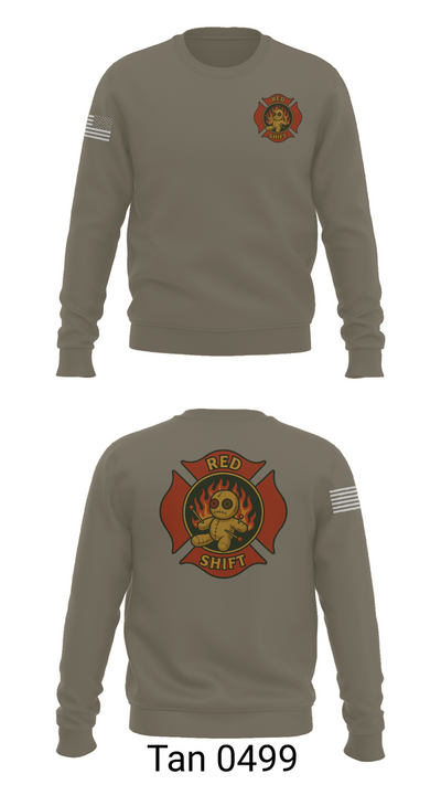 City of Lake Geneva Fire Department 76395935 Crew Neck Sweatshirt - 65
