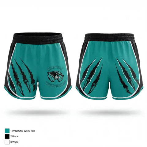 Womens Shorts, NorCal Wolverines, , Teamtime, Team time, sublimation, custom sports apparel, team uniforms, spirit wear, spiritwear, sports uniforms, custom shirts, team store, custom team store, fundraiser sports, apparel fundraiser