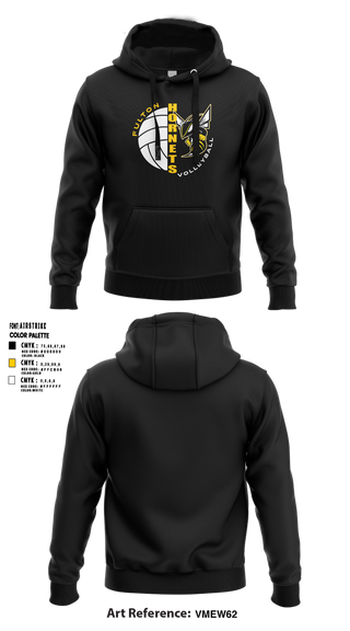 Hoodie, Fulton Hornets Volleyball, Women's Volleyball, Teamtime, Team time, sublimation, custom sports apparel, team uniforms, spirit wear, spiritwear, sports uniforms, custom shirts, team store, custom team store, fundraiser sports, apparel fundraiser