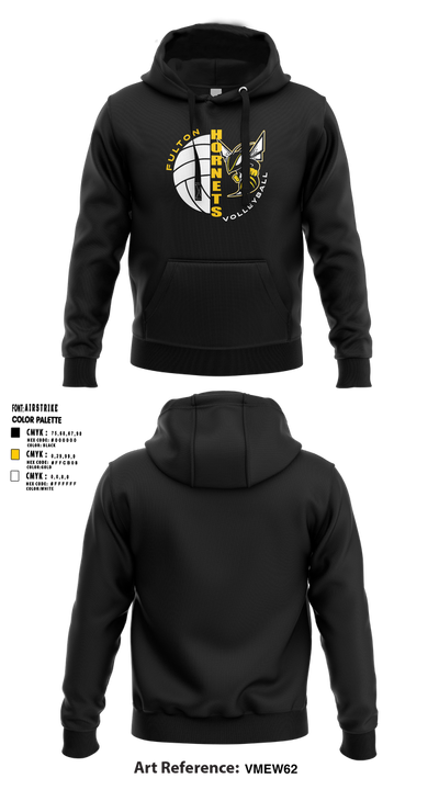 Fulton Hornets Volleyball 2109718 Hoodie - 3