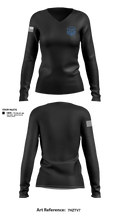 LPD Drone Operations 61539123 Women's Long Sleeve V-neck Shirt - 2