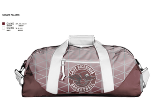 Duffle Bag, Lady Ricebirds, Women's Basketball, Teamtime, Team time, sublimation, custom sports apparel, team uniforms, spirit wear, spiritwear, sports uniforms, custom shirts, team store, custom team store, fundraiser sports, apparel fundraiser