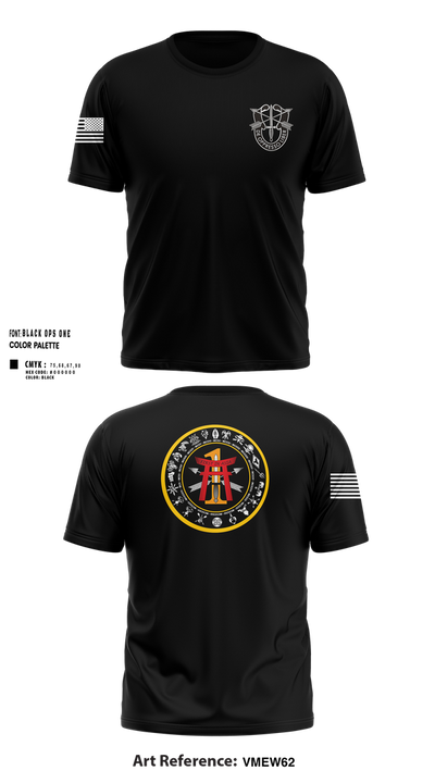 1st Battalion, 1st Special Forces Group (Airborne) 63765130 Short Sleeve Performance Shirt - 1