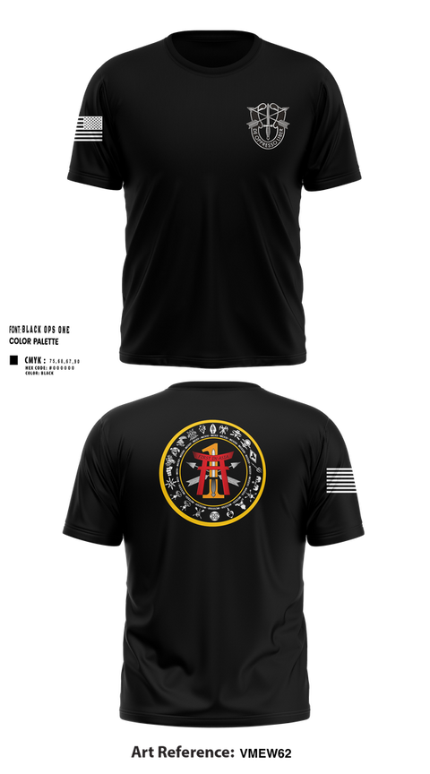 Short Sleeve Performance Shirt, 1st Battalion, 1st Special Forces Group (Airborne), Army, Teamtime, Team time, sublimation, custom sports apparel, team uniforms, spirit wear, spiritwear, sports uniforms, custom shirts, team store, custom team store, fundraiser sports, apparel fundraiser