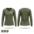 Madison County Sheriff's Office Women's Long Sleeve V-neck Shirt - 1