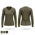 P&P SRT Women's Long Sleeve V-neck Shirt - 1