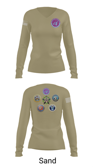 Womens Long Sleeve Vneck Shirt, USMOG, Army, Teamtime, Team time, sublimation, custom sports apparel, team uniforms, spirit wear, spiritwear, sports uniforms, custom shirts, team store, custom team store, fundraiser sports, apparel fundraiser