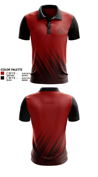 Rawlins Outlaws 4385978 Short Sleeve Performance Polo - 1