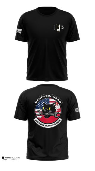 Short Sleeve Performance Shirt, Delta Co. 1-3 Attack Battalion, Army, Teamtime, Team time, sublimation, custom sports apparel, team uniforms, spirit wear, spiritwear, sports uniforms, custom shirts, team store, custom team store, fundraiser sports, apparel fundraiser