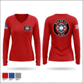 BACON FIRE DEPARTMENT 29102078 Women's Long Sleeve V-neck Shirt - 1