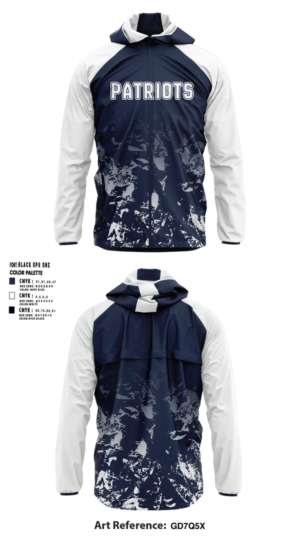 Windbreaker, Patriots, Men's Basketball, Teamtime, Team time, sublimation, custom sports apparel, team uniforms, spirit wear, spiritwear, sports uniforms, custom shirts, team store, custom team store, fundraiser sports, apparel fundraiser