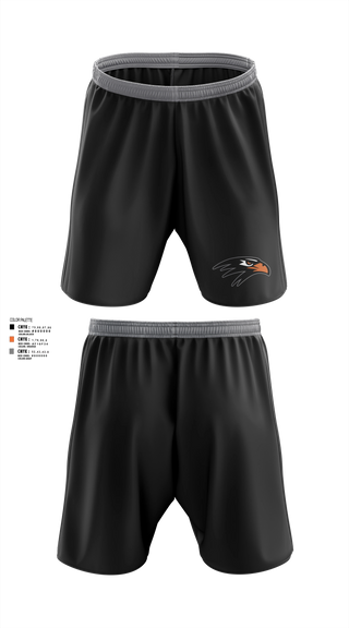 Athletic Shorts With Pockets, Bloomer Blackhawk'sTrack & Field, Track & Field, Teamtime, Team time, sublimation, custom sports apparel, team uniforms, spirit wear, spiritwear, sports uniforms, custom shirts, team store, custom team store, fundraiser sports, apparel fundraiser