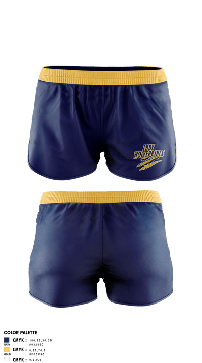 Lady wolverines 18978439 Women's Shorts - 1