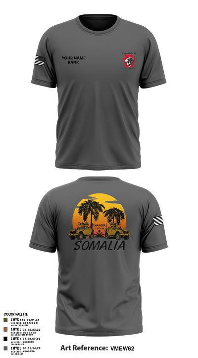 Charger Co. / 2-112th Infantry Battalion 37738588 Short Sleeve Performance Shirt - 43