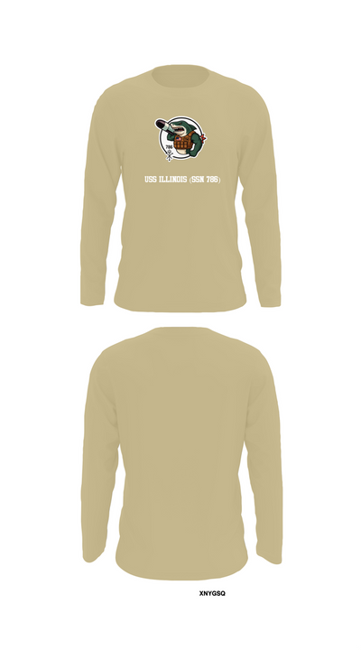 USS Illinois (SSN 786) 55868909 Long Sleeve Performance Shirt 88