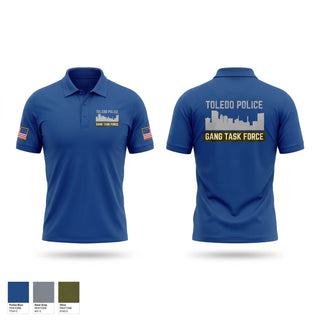 Short Sleeve Performance Polo, Toledo Police Gang Task Force, Police, Teamtime, Team time, sublimation, custom sports apparel, team uniforms, spirit wear, spiritwear, sports uniforms, custom shirts, team store, custom team store, fundraiser sports, apparel fundraiser