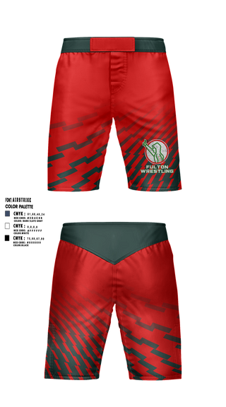Fight Shorts, Fulton, Wrestling, Teamtime, Team time, sublimation, custom sports apparel, team uniforms, spirit wear, spiritwear, sports uniforms, custom shirts, team store, custom team store, fundraiser sports, apparel fundraiser
