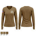 1/109th Infantry Mortars Women's Long Sleeve V-neck Shirt - 1