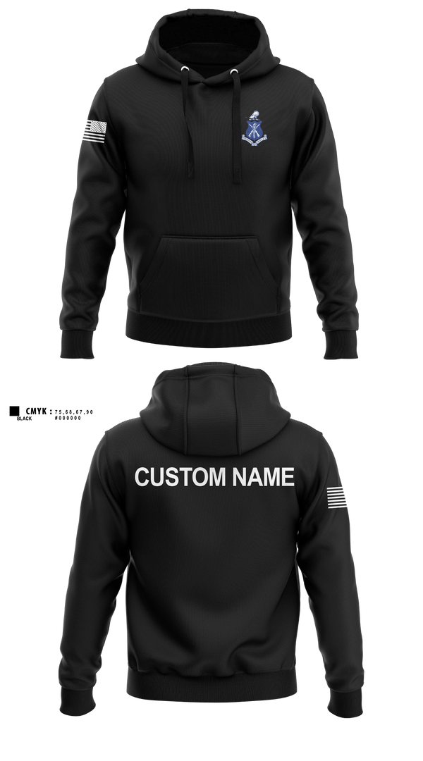 Hoodie, Pershing Rifles, National Guard, Teamtime, Team time, sublimation, custom sports apparel, team uniforms, spirit wear, spiritwear, sports uniforms, custom shirts, team store, custom team store, fundraiser sports, apparel fundraiser