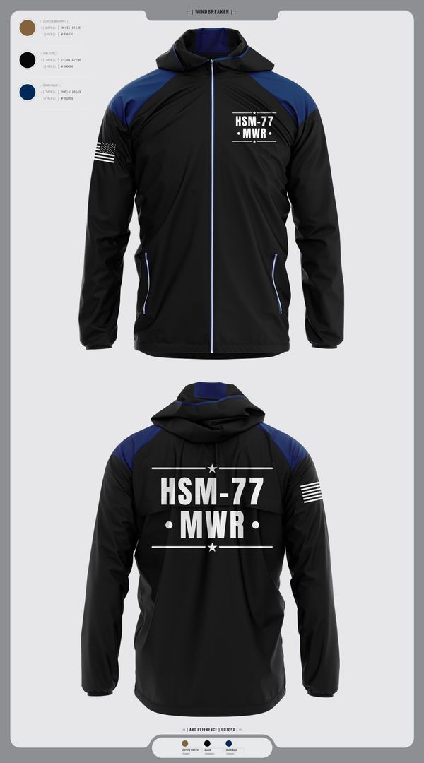 Windbreaker, HSM-77 MWR, , Teamtime, Team time, sublimation, custom sports apparel, team uniforms, spirit wear, spiritwear, sports uniforms, custom shirts, team store, custom team store, fundraiser sports, apparel fundraiser