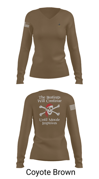 Delta Co. 1-3 AB 28832353 Women's Long Sleeve V-neck Shirt - 17