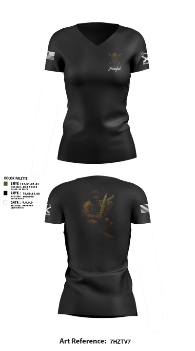Hateful Hotel 2nd Plt 51321648 Women's Short Sleeve V-neck Shirt - 3