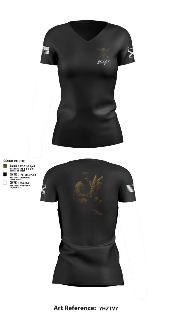 Womens Short Sleeve Vneck Shirt, Hateful Hotel 2nd Plt, , Teamtime, Team time, sublimation, custom sports apparel, team uniforms, spirit wear, spiritwear, sports uniforms, custom shirts, team store, custom team store, fundraiser sports, apparel fundraiser