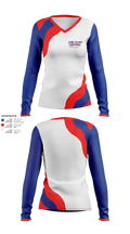 LI LIGHTNING 27443387 Women's Long Sleeve V-neck Shirt - 2
