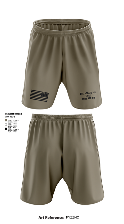 HHC 1-504TH PIR, 1 BCT, 82ND ABN DIV 37932169 Athletic Shorts With Pockets - 3