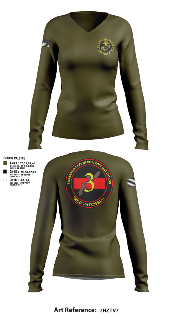 Womens Long Sleeve Vneck Shirt, 3rd TSB, , Teamtime, Team time, sublimation, custom sports apparel, team uniforms, spirit wear, spiritwear, sports uniforms, custom shirts, team store, custom team store, fundraiser sports, apparel fundraiser