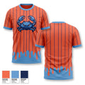 Back bay blue crabs Short Sleeve Performance Shirt - 2