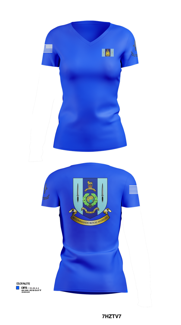 Womens Short Sleeve Vneck Shirt, 40 Royal marine commando, , Teamtime, Team time, sublimation, custom sports apparel, team uniforms, spirit wear, spiritwear, sports uniforms, custom shirts, team store, custom team store, fundraiser sports, apparel fundraiser