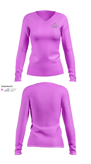 Womens Long Sleeve Vneck Shirt, Team Redemption, Women's Basketball, Teamtime, Team time, sublimation, custom sports apparel, team uniforms, spirit wear, spiritwear, sports uniforms, custom shirts, team store, custom team store, fundraiser sports, apparel fundraiser