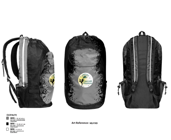 Gear Bag, Emerald Illusions Dance Team, Spirit Store, Teamtime, Team time, sublimation, custom sports apparel, team uniforms, spirit wear, spiritwear, sports uniforms, custom shirts, team store, custom team store, fundraiser sports, apparel fundraiser