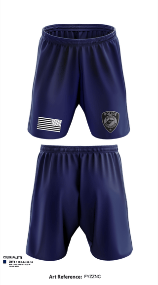 Athletic Shorts With Pockets, Mabscott Police Department, Police, Teamtime, Team time, sublimation, custom sports apparel, team uniforms, spirit wear, spiritwear, sports uniforms, custom shirts, team store, custom team store, fundraiser sports, apparel fundraiser