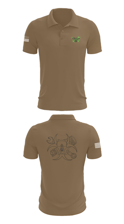 704th Chem Co 57484500 Short Sleeve Performance Polo - 7
