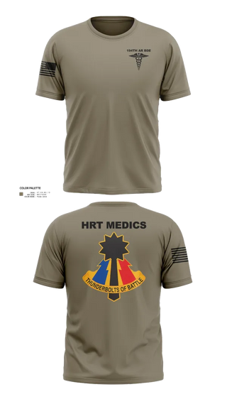 Old School Cotton Feel Shirt, 194th AR BDE HRT Medics, Army, Teamtime, Team time, sublimation, custom sports apparel, team uniforms, spirit wear, spiritwear, sports uniforms, custom shirts, team store, custom team store, fundraiser sports, apparel fundraiser