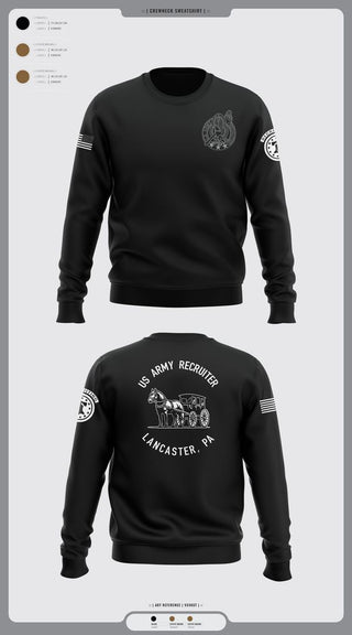 Crew Neck Sweatshirt, LANCASTE, PA RECRUITING, , Teamtime, Team time, sublimation, custom sports apparel, team uniforms, spirit wear, spiritwear, sports uniforms, custom shirts, team store, custom team store, fundraiser sports, apparel fundraiser